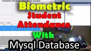 Fingerprint Biometric Student Attendance System with Database using "Xampp mySql" VB.net & Arduino