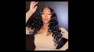 The Bouncy loose deep wave Curls looks so natural II Naijafashion Hair