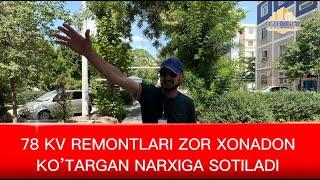 78 KB METRLIK REMONTLARI ZOR XONADON ZUDLIK BILAN SOTILADI NARXLARI HAM ZO'R SERGELI 13 METRO YAQIN