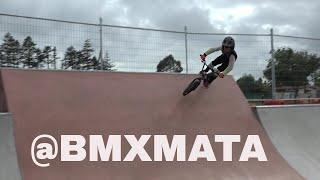 Bmx Mata rides Kerikeri skate park in Newzealand