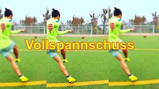 Wie Richtig mit Vollspann schießen Tutorial /Wie härter/fester Schießen Fußball