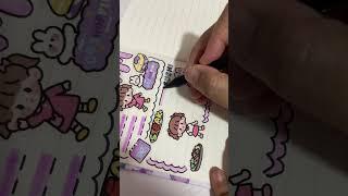 Jurnal Bercerita: Kalo Lagi Weekend | Journaling | Kawai Sticker | Ide Journal