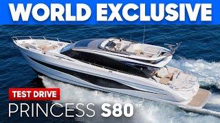 FIRST DRIVE of the 4,000hp Princess S80 | Sea Trial, Tour & Review