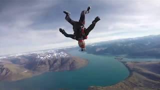 Skydiving Over Queenstown In Winter