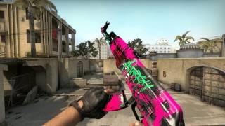 AK 47 - Neon revolution field tested skin showcase