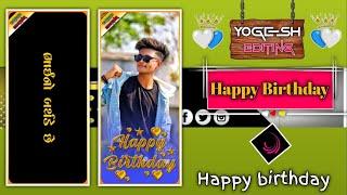  Birthday Video Editing Gujarati/Happy Birthday Status Editing Gujarati/alight motion video editing