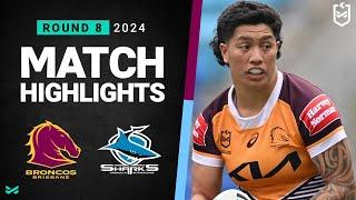 NRLW 2024 | Broncos v Sharks | Match Highlights