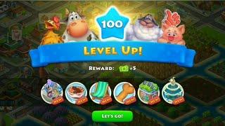 Township Gameplay level 100 | Complete 99 levels in township | level up trick