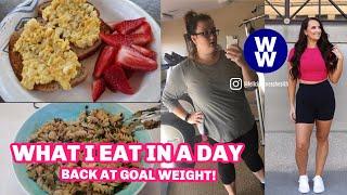 WHAT I EAT IN A DAY WW BLUE PLAN BACK AT GOAL | EXCLUSIVELY NURSING | Felicia Keathley
