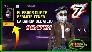 ERROR BUG Barba DEL Viejo en la Tienda GRATIS No se puede reclamar ACTUALIZACION Novedades free fire