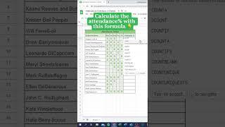 Attendance Checkbox in Sheets‼️ #cheatsheets #googlesheets #accounting #corporate #finance