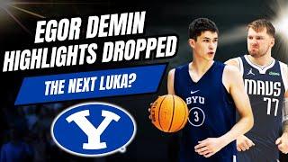 Egor Demin BYU Highlights Have Dropped - Luka Doncic Comparisons Already Being Made?!