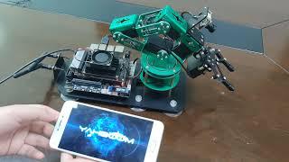 How to calibrate 6 DOF Robotic arm by APP