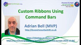 AEU34: Custom Ribbons Usng CommandBars (Adrian Bell)