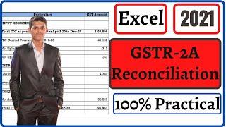 GSTR 2A Reconciliation in Excel | GSTR 2A Reconciliation kaise kare |2A reconciliation in excel 2021