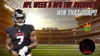 Week 5 | TNF | Bucs vs. Falcons | Showdown | NFL | DFS | Draftkings | Advice | Strategy | Lineup