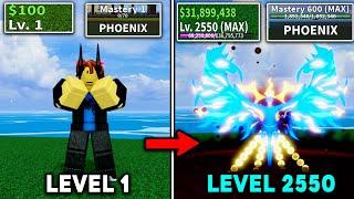 Beating Blox Fruits As Noob Bacoon | Full Ghoul V4 Awakened | Phoenix Awakened In Blox Fruits