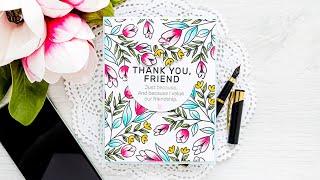 Yippee for Yana: Floral Pattern Friendship Card