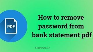Pdf Password Remover | How To Open PDF Password Protected File | PDF Password Forgot Mobile | PDF
