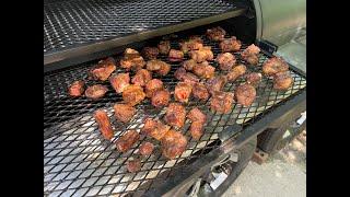 Smoked Ox Tails on the 24" x 84" Lone Star Grillz Trailer Pit!   4K