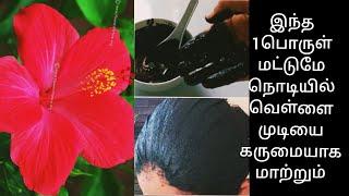 இந்த 1 பொருள் மட்டுமே  அரை மணி நேரத்தில் அனைத்து வெள்ளை முடியும் கருமையாக நிரந்தரமாக மாறும்