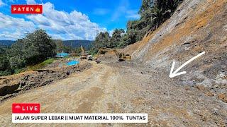  LIVE DAY || Material transportation is 100% complete, now Batu Jomba road is very wide