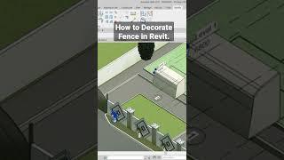 How to Decorate Fence in Revit 2023 #trending #shorts #architecture #revit #autodesk