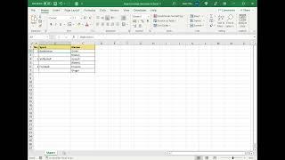 How to merge two rows in Excel