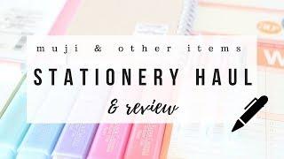 Muji stationery haul & honest reviews - 2018 | studytee