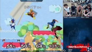 SSB - Den + Ultra (Red) vs Suess + Davemon (Blue) - Melee Doubles Losers Finals