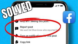 How to report on someone post in Facebook