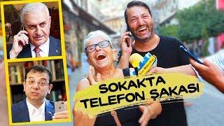 SARI MİKROFON İLE SOKAKTA İNSANLARI TROLLEDİM / Telefon Şakası