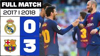 Real Madrid vs FC Barcelona (0-3) 2017/2018 PARTIDO COMPLETO