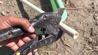 How to use PVC Pipe Cutter to Cut a PVC Pipe (Tutorial)