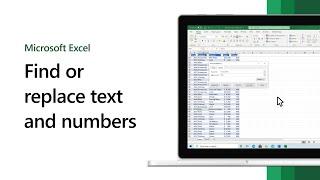 Find or replace text and numbers in Microsoft Excel