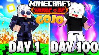 I Survived 100 Days as SATORU GOJO in Jujutsu Kaisen Minecraft!