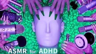 ASMR for ADHD Changing Triggers Every Few Seconds Scratching , Tapping , Massage & More No Talking