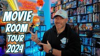 Movie Room Tour and Physical Media Collection 2024!