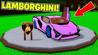 I Raced The Most FASTEST LAMBORGHINI To The End ( Build A Boat For Treasure Roblox )