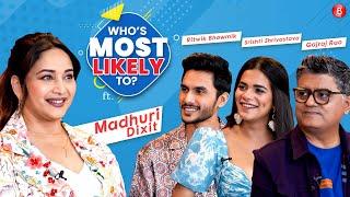 Madhuri Dixit plays HILARIOUS Who's Most Likely with Gajraj Rao, Ritwik Bhowmik & Srishti | Maja Ma