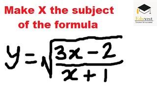 Make x the subject of the formula I Algebra I IGCSE/GCSE Board Question.