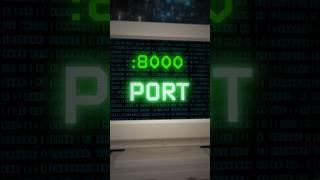Ports EXPLAINED in 40 seconds ‍ #developer #softwaredeveloper #tech #programmer #code