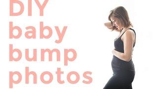 DIY BABY BUMP PHOTOS