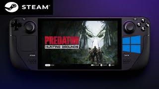 Steam Deck Gameplay - Predator Hunting Grounds - High Graphics Settings - Windows 10