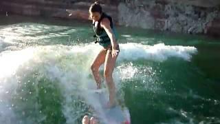 Chantelle Wake Surfing