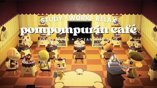 Pompompurin Café  Café Ambience + 1 Hour Cute Happy Lo-fi to help you study, work, or relax 