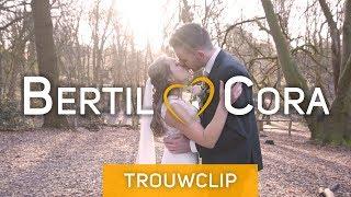 Een échte bruiloft in de winter voor Bertil & Cora | Trouwclip