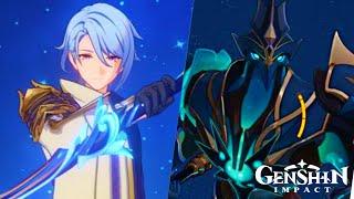 A New Enemy | Ayato vs Black Serpent Knight Windcutter Genshin Impact Leaks