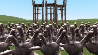 Scary Hand Vs Towers In Garry's Mod! (Part 7)