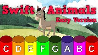Swift Animals (Easy Version) - Carnival of the Animals [Saint-Saëns] - Boomwhacker Play Along
